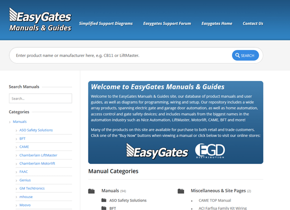 EasyGates Manuals