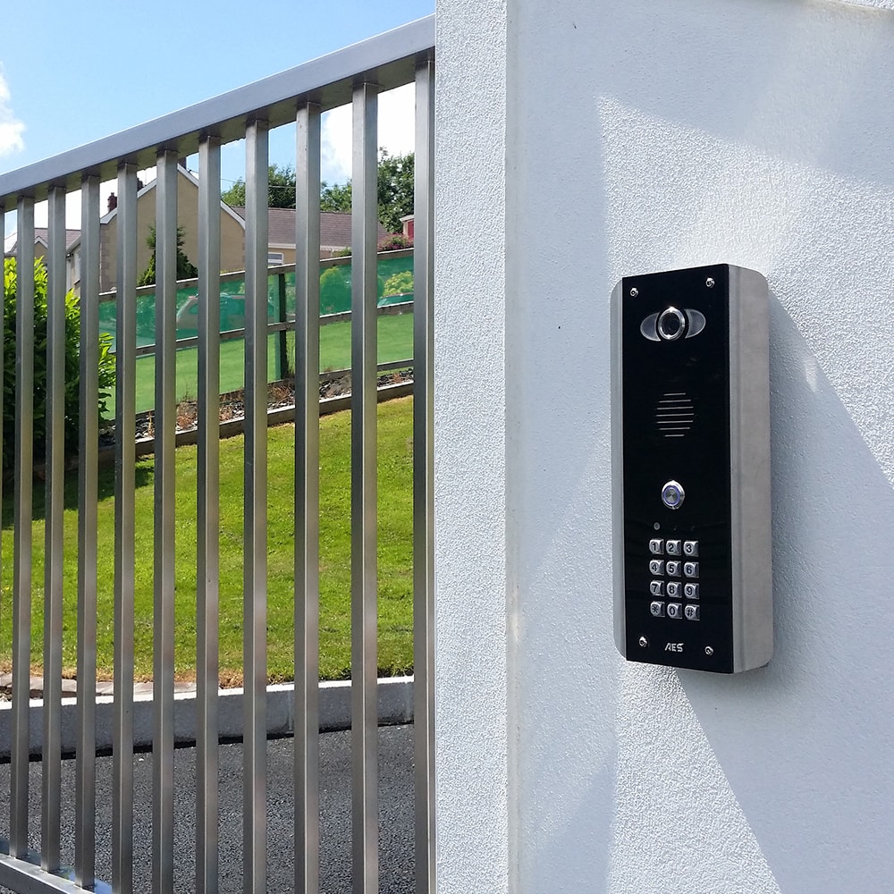 wireless gate entry system with camera